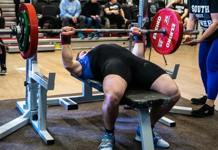 Jamie, REPWRX founder, competing in powerlifting